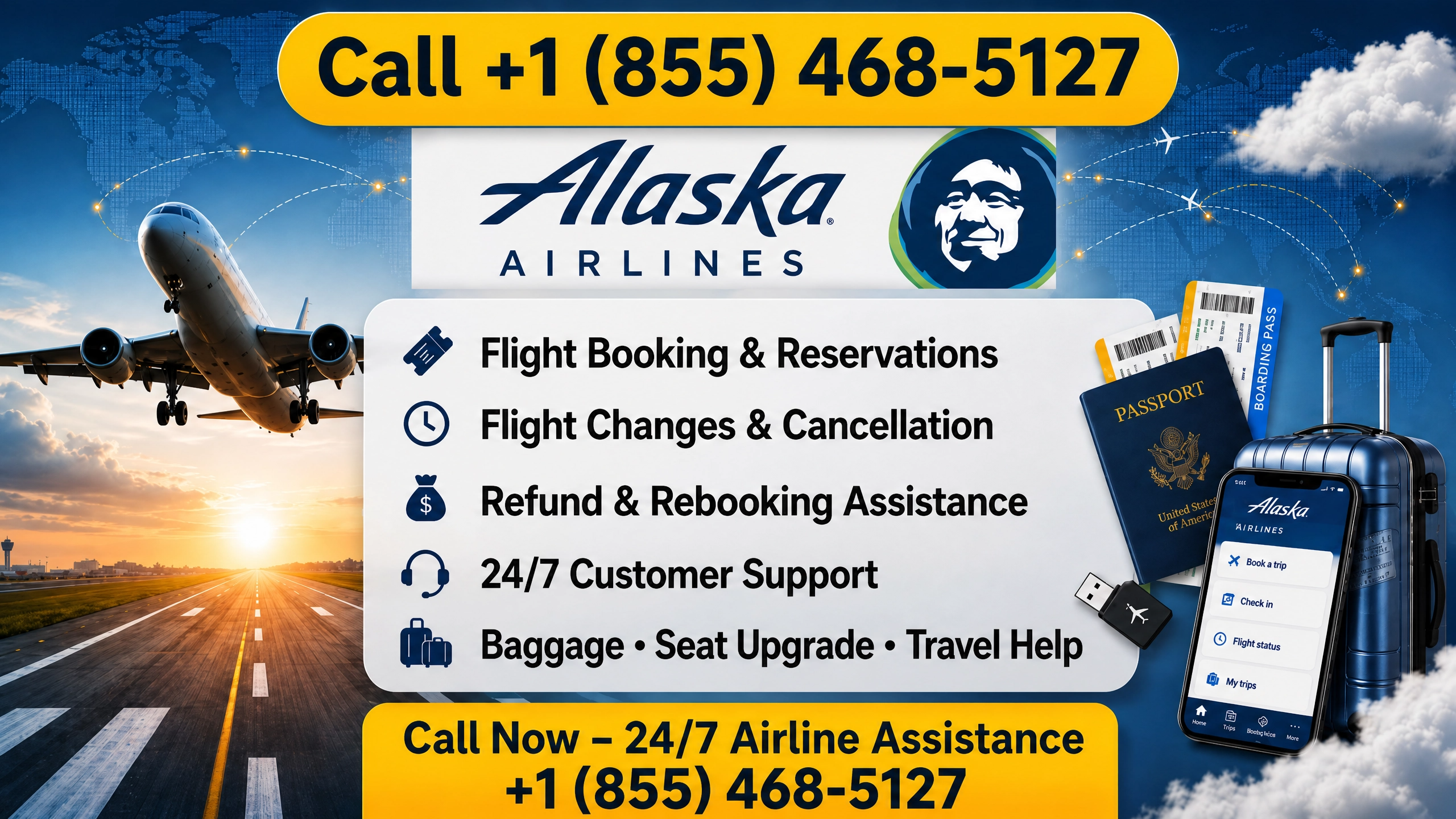 {{Alaska Airlines Phone Number 24/7 }} Complete Guide to Customer Service, Booking Travel Support
